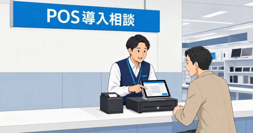 エアレジ スターターパックを購入できるビックカメラのAirレジ サービスカウンター