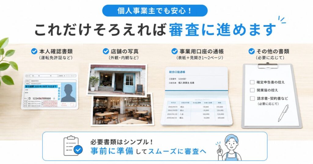 PAYGATEの審査で個人事業主が用意する本人確認書類や店舗写真