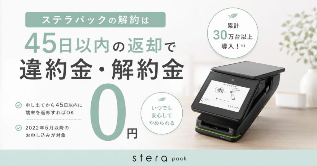 ステラパックの解約は45日以内の端末返却で違約金・解約金0円!返却手順と電話での解約方法まで